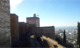 Langit Granada dari atas Watch Tower Alhambra